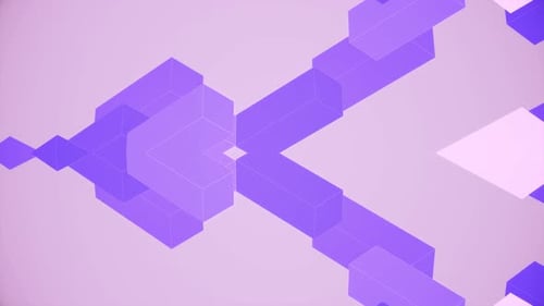 Abstract Geometric Blocks Looping Background Motion Graphic