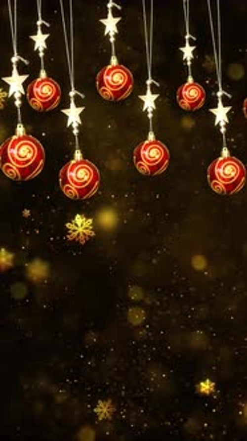 Fundo de Natal 38 - Vídeo vertical