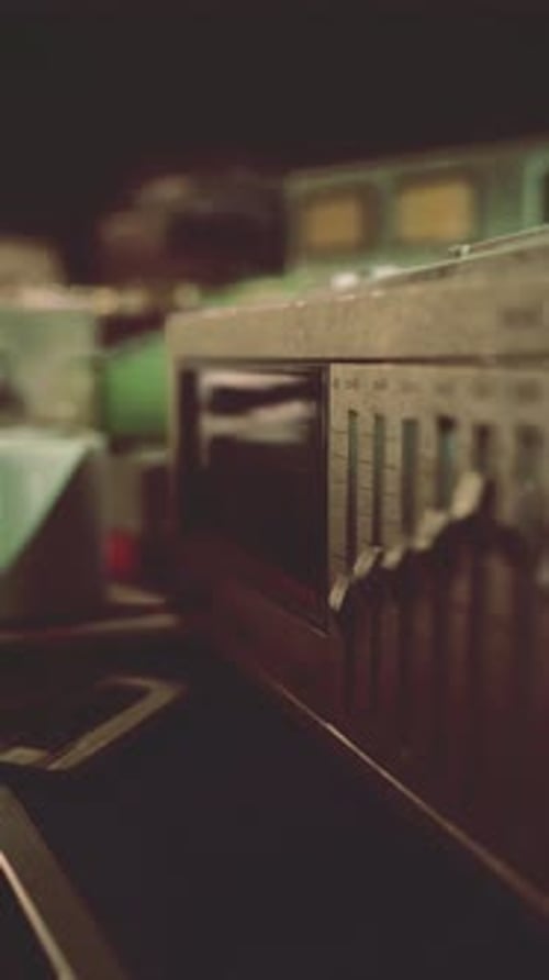 Animated Audio Mixer Faders with Realistic Motion