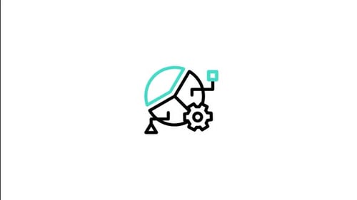 Animated Corporate Data Analytics Icon