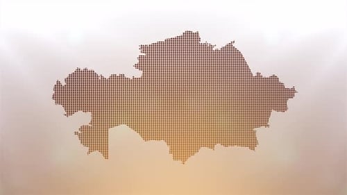 Geometric Digital Map Reveal with Glowing Grid Effect