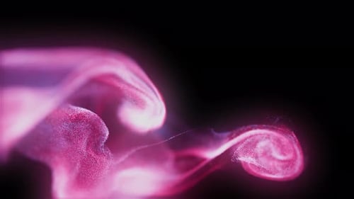 Abstract Fluid Pink Blue Particle Flow Background