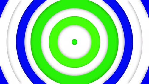 Animated Geometric Expanding Circles Loop Background