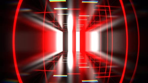 Red And White Abstract Strobe Machine Background Vj Loop In 4K