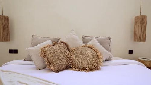 Elegant Neutral Bedroom Interior Design With Bed