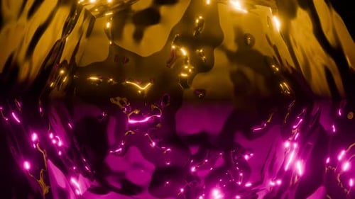 Rotating Abstract Art Vj Loop 4 K Hypnotic Music Background Animation Gold Pink