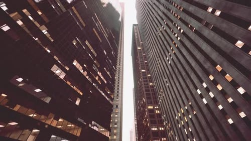 Enigmatic Skyscraper A Majestic Sentinel Domineering the Cityscape