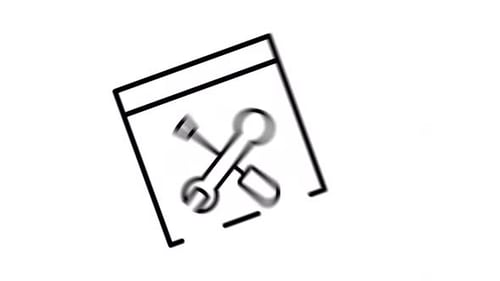 Website-Entwicklung, flache Icon-Animation mit Seamless Loop und Alpha