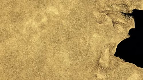 Luxury Golden Glitter Particles Fluid Motion Reveal Transition