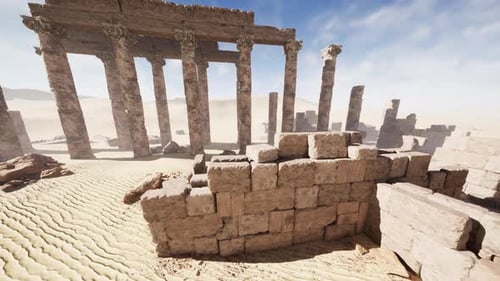 Ruines of Amun Temple in Soleb