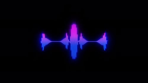 Audio Waveform Abstract Music Waves Oscillation Futuristic Sound Wave Visualization Synthetic Music