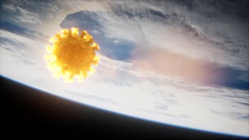 Coronavirus COVID19 on the Earth Orbit