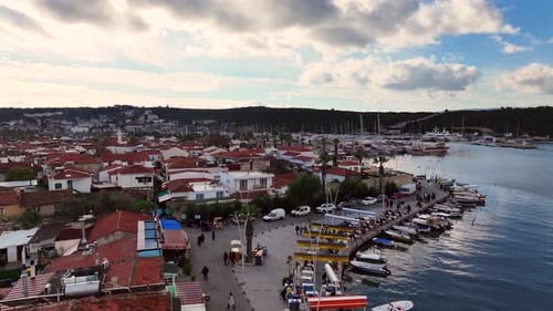 Blick auf die Drohne von Sığacık