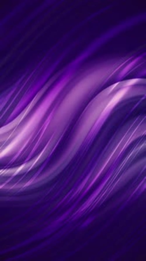 Abstract Fluid Purple Wavy Lines Background Animation