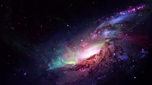 Nuvens de nebulosa e buracos negros no espaço profundo