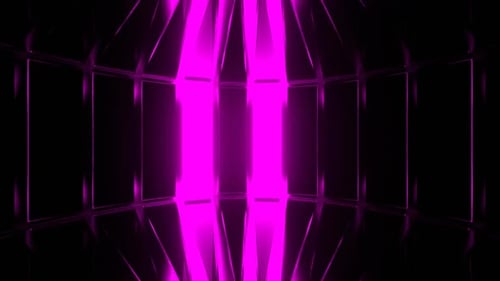 Cyan And Pink Circular Stroboscope Background Vj Loop In HD