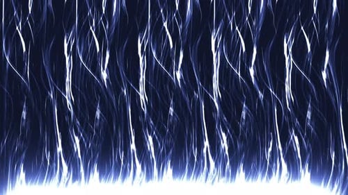 Glowing Blue Abstract Lines Flowing Upward Background Loop