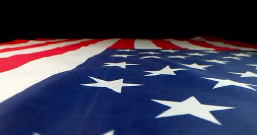 Zeitlupe einer US-amerikanischen Flagge