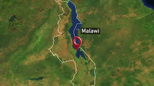 Zoom sur le pays du Malawi depuis l'espace