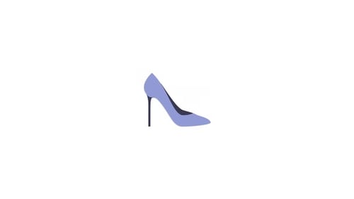 Flat Design High Heel Shoe Animation