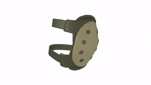 Casque tactique vert à bretelles réglables