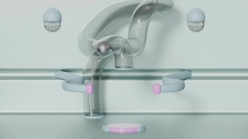 Slice 3D Loop Shapes Animation