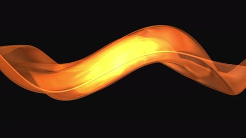 4 K abstrakter Goldwellenhintergrund