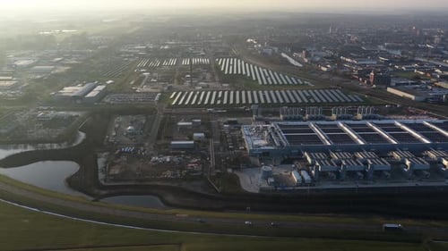 Winschoten Hyperscale Data Center Cooling Generators Aerial
