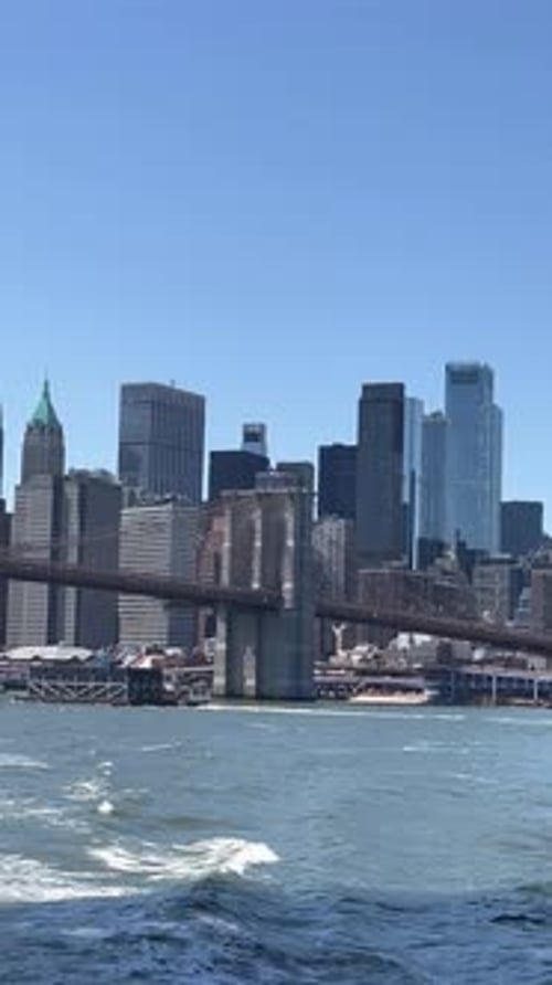 Uhd New York City Skyline From Waterfront