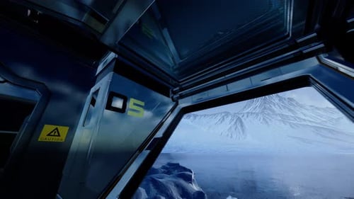 Modulares Science-Fiction-Fenster Ansicht 3