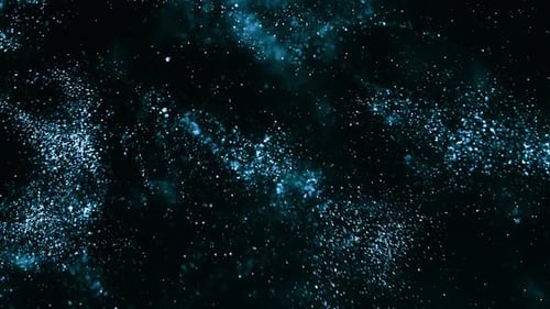 Oceanic Blue Sparkling Blend of Glitter and Particles