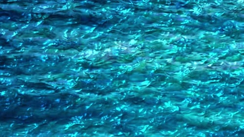 Realistic Water Waves Animation. Loop Animation Of Abstract Sea Water Waves. crystal Clear Water