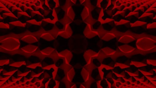Abstract Red Geometric Pattern Looping Background