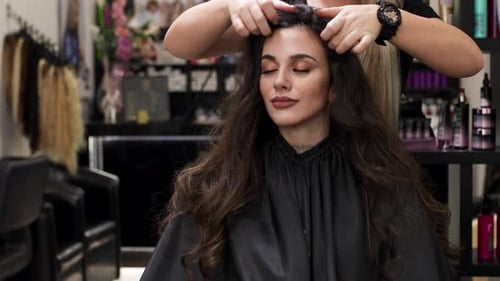Relaxing Scalp Massage at the Hair Salon