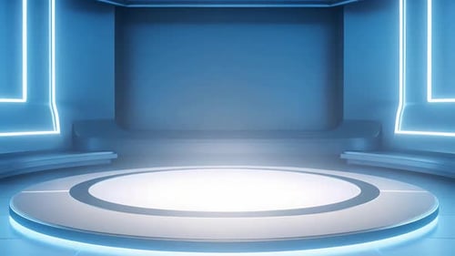 Futuristic Virtual Stage for Technology Presentations and Events
