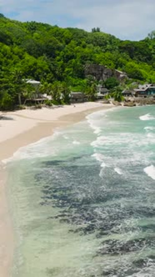 Tropical Beach Scenery Seychelles Mahe