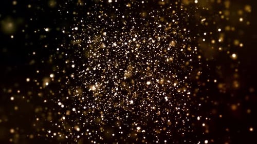 Abstract Gold Particles Loop