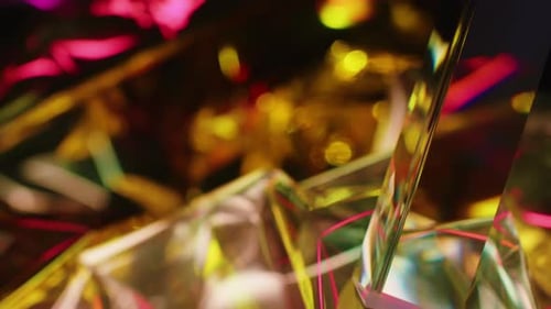 Fractured Light Dance Through Abstract Prism