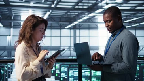 System Administrators Using Notebook Device in Data Center
