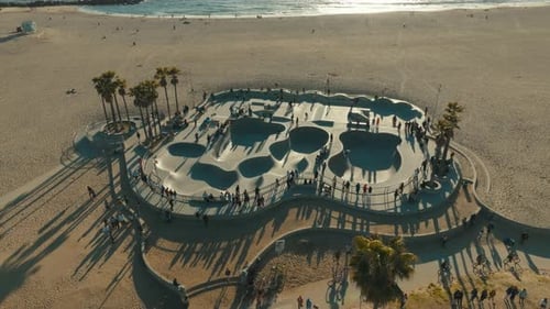 Venice Beach Skate Park. Los Angeles. California.