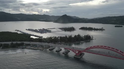 Aerial view of Youtefa Bridge, Jayapura – Papua 0564