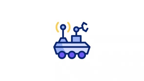 Moon Rover Animated Icons, Elements Motion Graphics ft. baseball ...