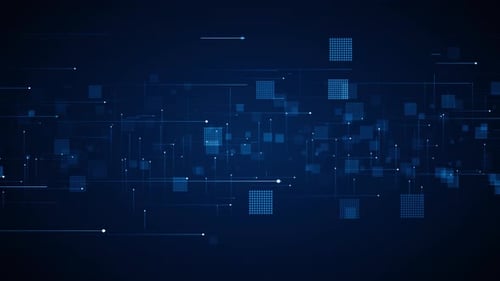 Futuristic Digital Network Grid Lines and Dots Background