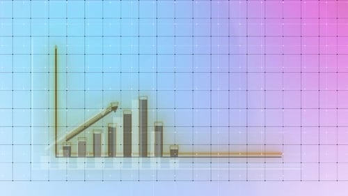 Positive Business Report Chart Animated
