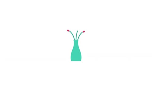 Vase symbol icon animation video