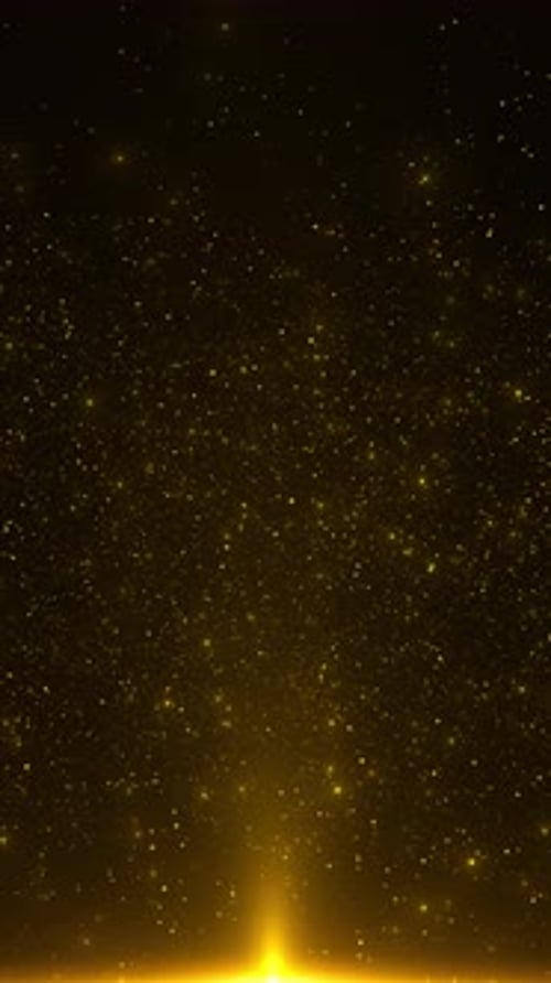 Dark Golden Particle Field Sparkle Motion Abstract elegant gold glowing line lighting effect sparkle