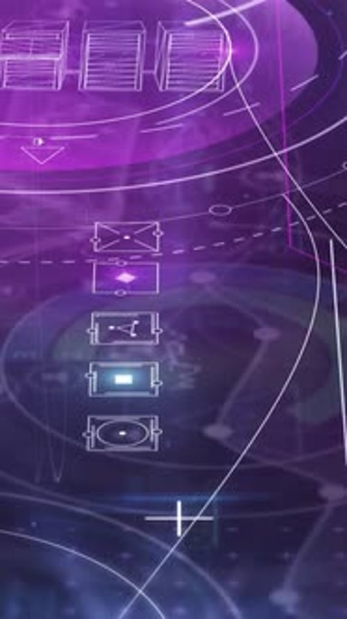 Abstract Digital Technology Background with Futuristic Data Flow