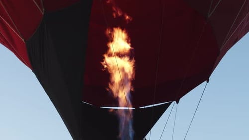 Heating Up a Hot Air Balloon with Fire