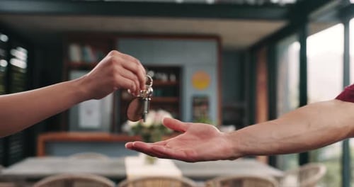 Handing Over Keys in a Modern Home