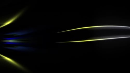 Dynamic Glowing Neon Light Trails Abstract Motion Background
